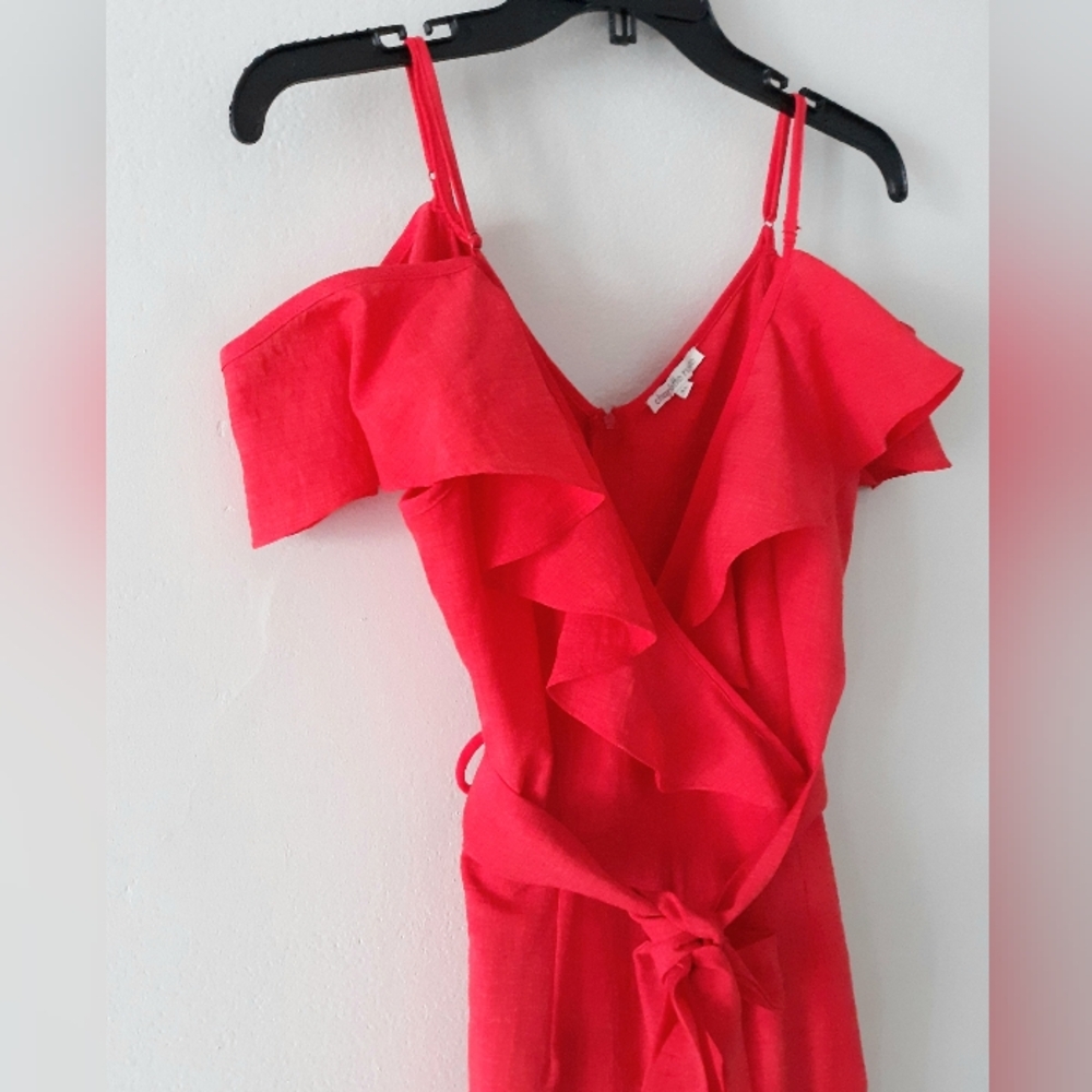 Charlotte Russe Red Ruffle Romper - Picture 3 of 6